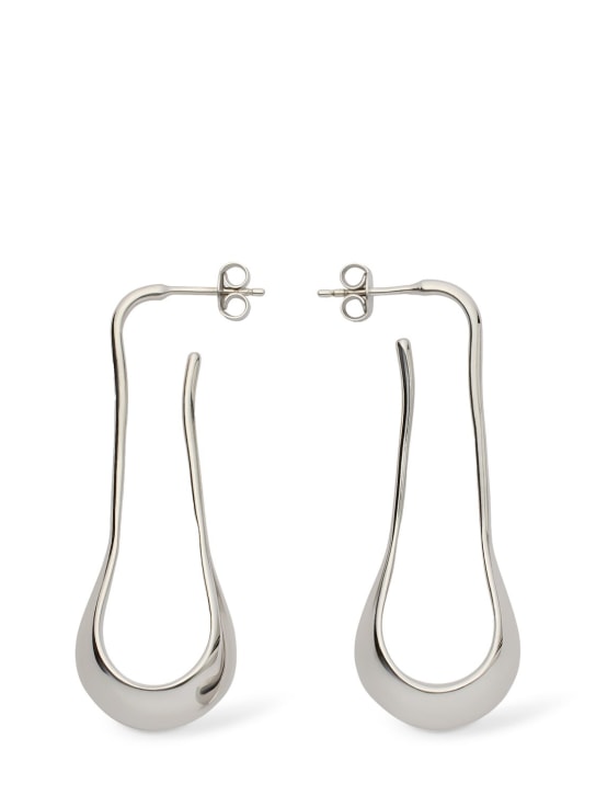 Lemaire: Short drop earrings - Silver - women_0 | Luisa Via Roma