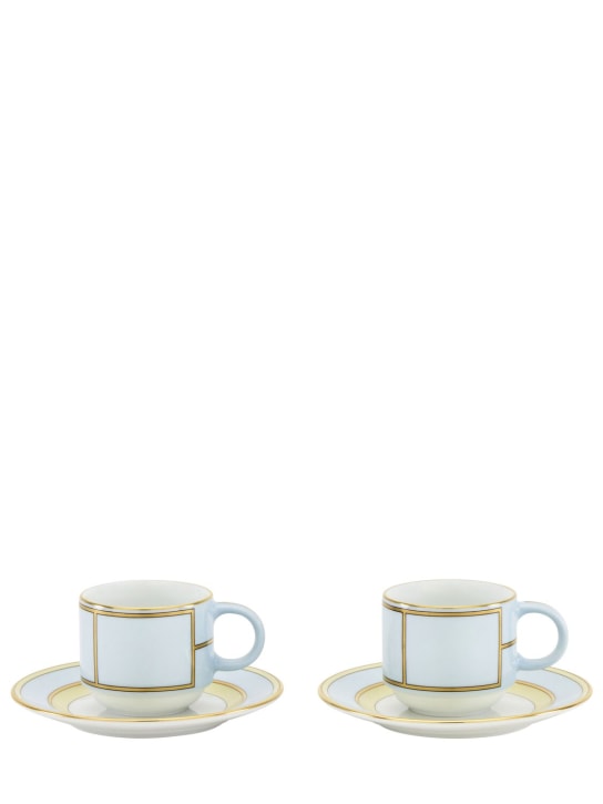 Ginori 1735: Diva Colonna 2-piece coffee set - Blue - ecraft_0 | Luisa Via Roma