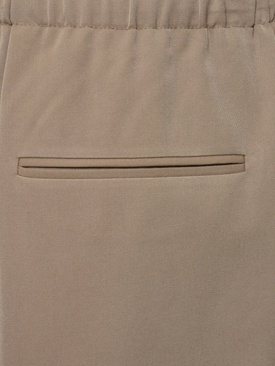 The Row: Donatello羊毛裤子 - Grey Taupe - men_1 | Luisa Via Roma