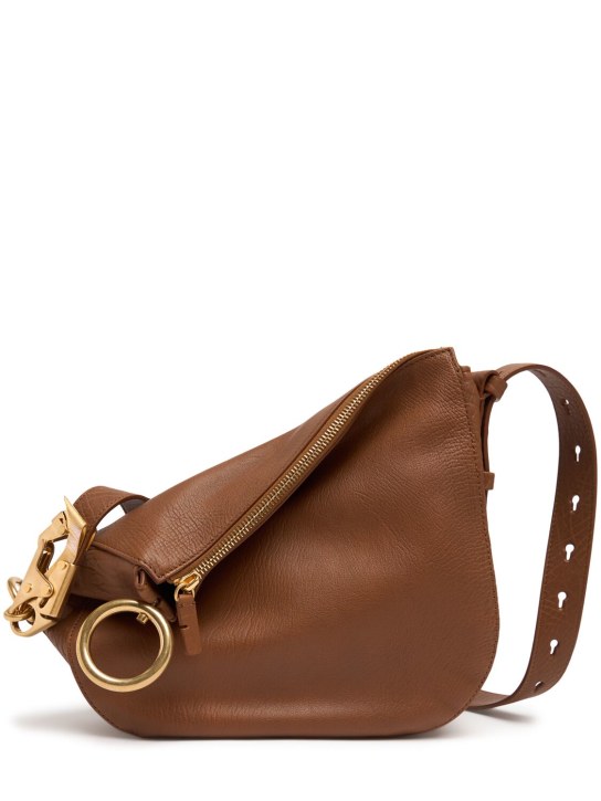 Burberry: Small Knight leather shoulder bag - Hazel - women_0 | Luisa Via Roma