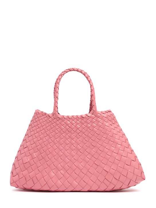 Dragon Diffusion: Small Santa Croce leather shoulder bag - Strawberry - women_0 | Luisa Via Roma