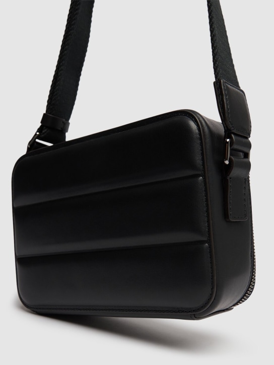 Moncler: Horizontal leather crossbody bag - men_5 | Luisa Via Roma