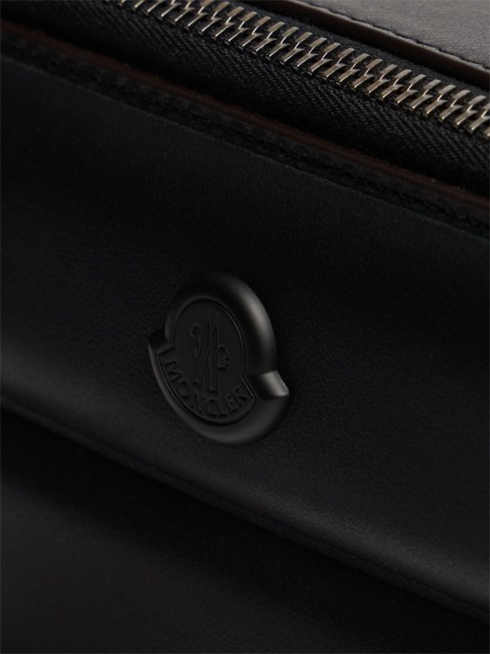 Moncler: Horizontal leather crossbody bag - men_4 | Luisa Via Roma