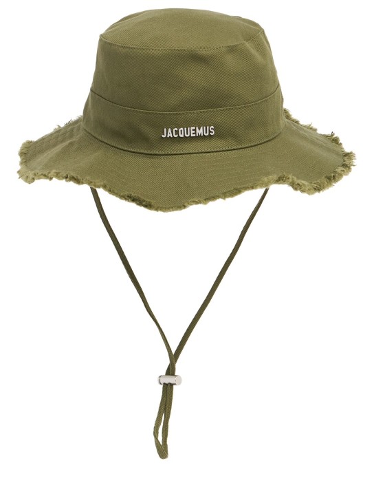 Jacquemus: Le Bob Artichaut cotton bucket hat - men_0 | Luisa Via Roma
