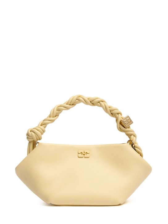 GANNI: Mini Handtasche aus Leder „Bou“ - Yellow Cream - women_0 | Luisa Via Roma