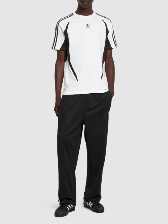 adidas Originals: Camiseta de algodón - Blanco/Negro - men_1 | Luisa Via Roma