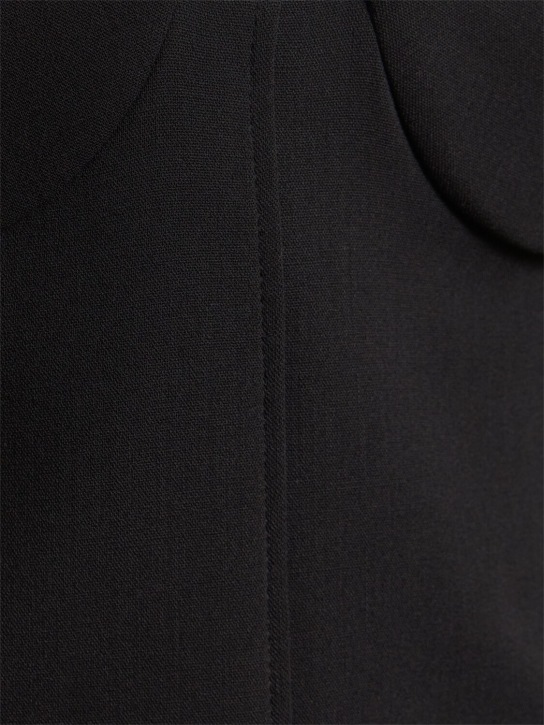 Magda Butrym: Wool blend knit bodysuit - Black - women_3 | Luisa Via Roma