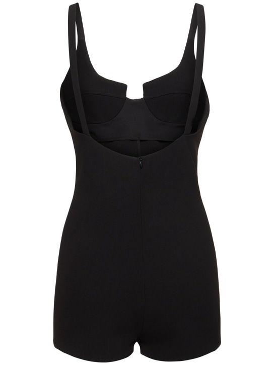 Magda Butrym: Wool blend knit bodysuit - Black - women_4 | Luisa Via Roma