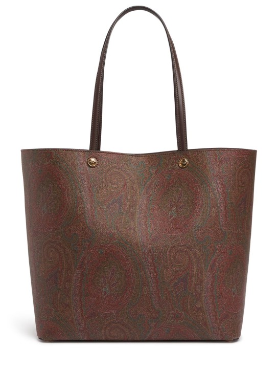 Etro: XL Essential Arnica shopping bag - Brown - women_0 | Luisa Via Roma