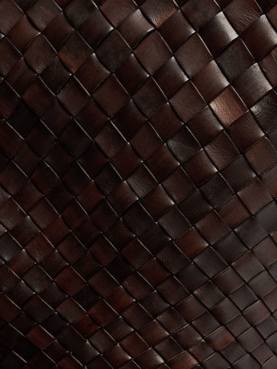 Dragon Diffusion: Egola hand-braided leather tote bag - Dark Brown - women_3 | Luisa Via Roma