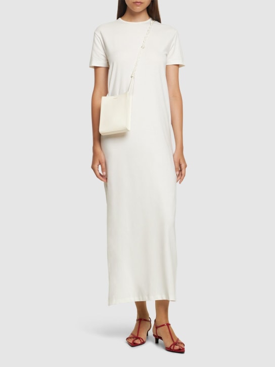 The Frankie Shop: Maya cotton blend t-shirt midi dress - Beyaz - women_1 | Luisa Via Roma