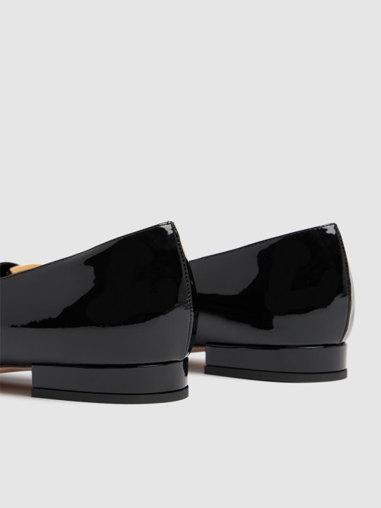 Tom Ford: Ballerine in pelle verniciata 10mm - Nero - women_4 | Luisa Via Roma