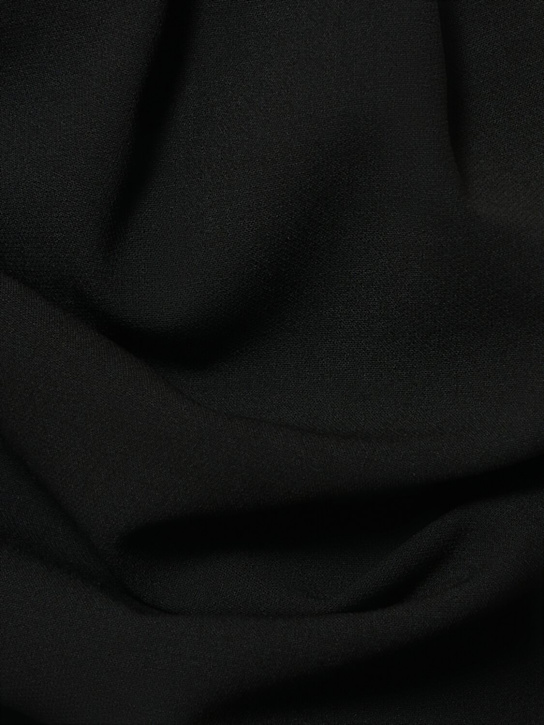 Magda Butrym: Strapless wool blend mini dress - Black - women_3 | Luisa Via Roma