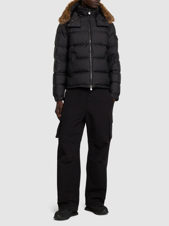 Moncler: Mayaf nylon down jacket - Black - men_1 | Luisa Via Roma