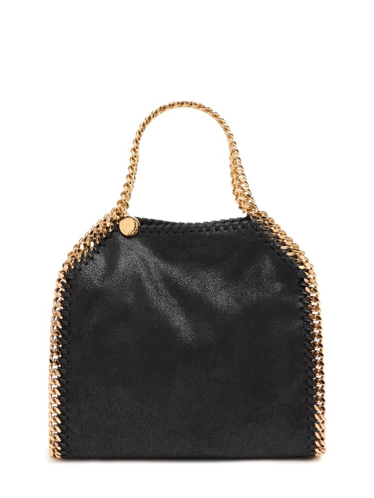Stella McCartney: Mini 3Chain Falabella faux leather bag - Black - women_0 | Luisa Via Roma