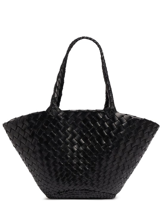Dragon Diffusion: Egola hand-braided leather tote bag - Black - women_0 | Luisa Via Roma