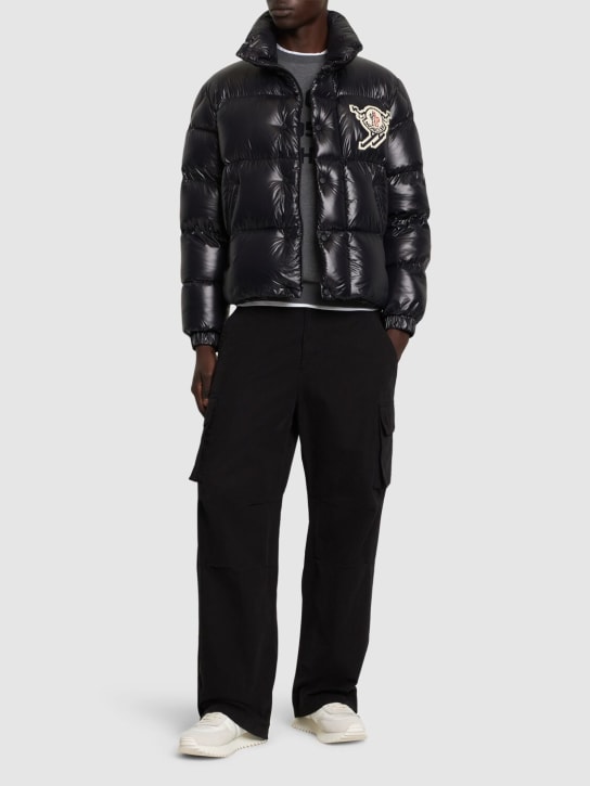 Moncler: Leste light weight nylon down jacket - men_1 | Luisa Via Roma