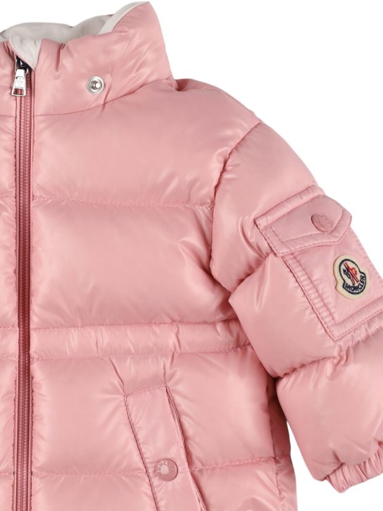Moncler: Maire nylon down jacket - 粉色 - kids-girls_1 | Luisa Via Roma