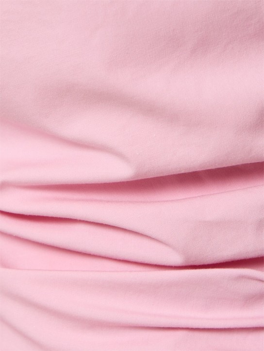 Magda Butrym: Draped cotton jersey top - women_3 | Luisa Via Roma