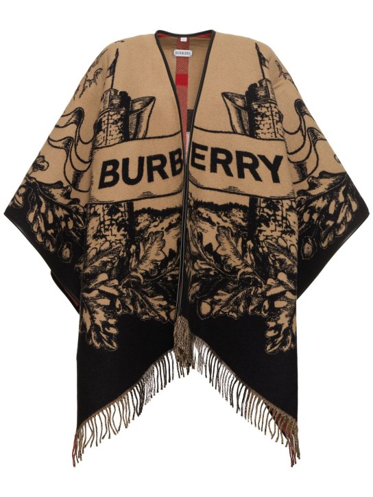 Burberry: Mantella Gallant Knight in lana - women_0 | Luisa Via Roma