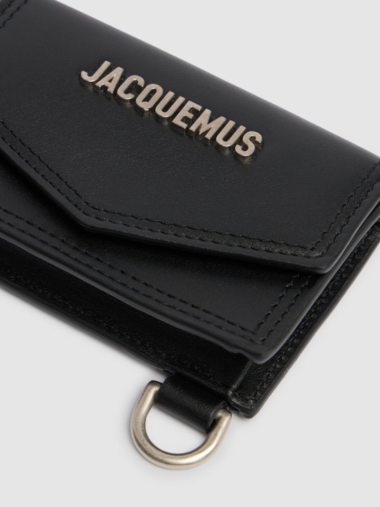 Jacquemus: UMHÄNGETASCHE AUS LEDER "LE PORTE AZUR" - men_3 | Luisa Via Roma