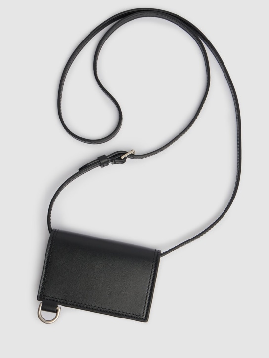 Jacquemus: UMHÄNGETASCHE AUS LEDER "LE PORTE AZUR" - men_4 | Luisa Via Roma