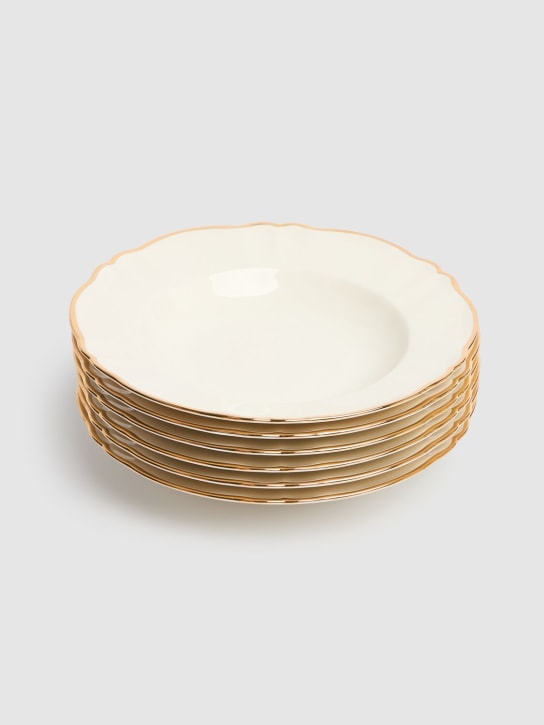 Bitossi Home: Set of 6 Parisienne soup plates - ecraft_1 | Luisa Via Roma
