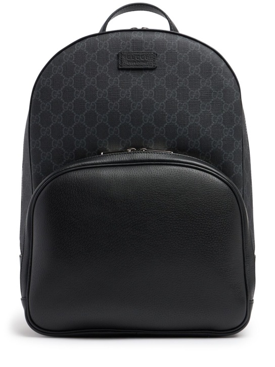 Gucci: Gucci blend GG backpack - Siyah - men_0 | Luisa Via Roma