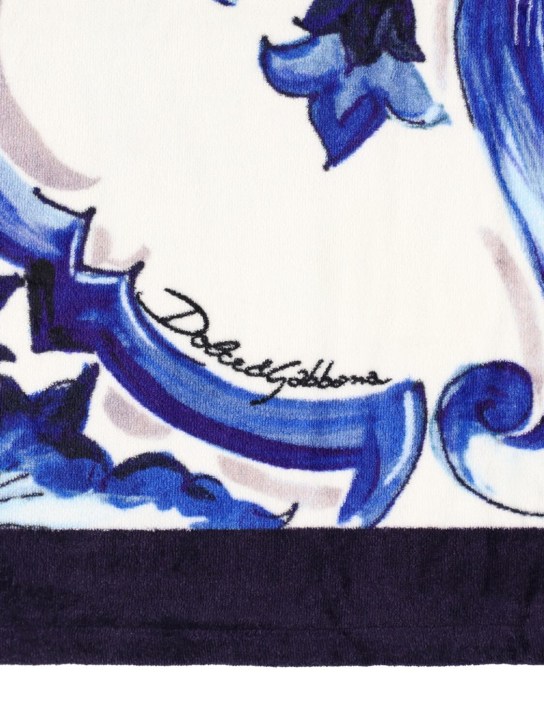 Dolce&Gabbana: 沙滩巾 - 蓝色 - men_1 | Luisa Via Roma
