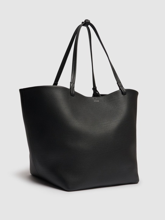 The Row: XL Park lux grain leather tote bag - women_1 | Luisa Via Roma