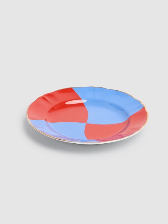 Bitossi Home: Piatto da dessert Talismano - Blu/Rosso - ecraft_1 | Luisa Via Roma
