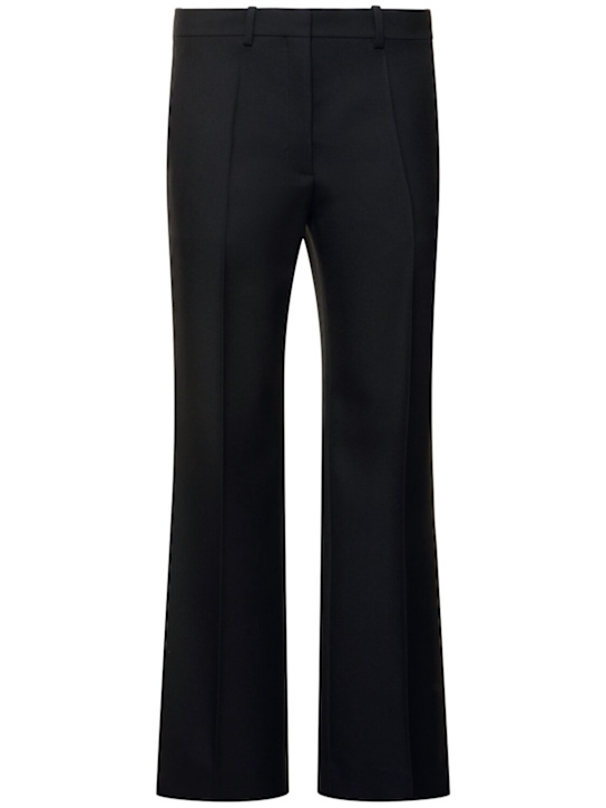 The Row: Albereta flared wool pants - women_0 | Luisa Via Roma
