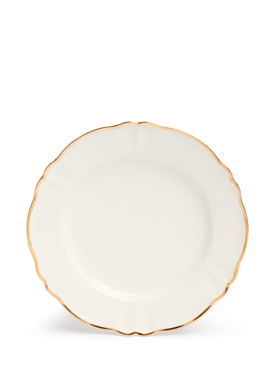 Bitossi Home: Piatto piano Parisienne realizzato a mano - Bianco - ecraft_0 | Luisa Via Roma