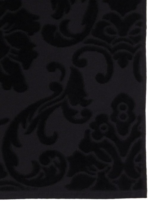 Dolce&Gabbana: Beach towel - Black - ecraft_1 | Luisa Via Roma