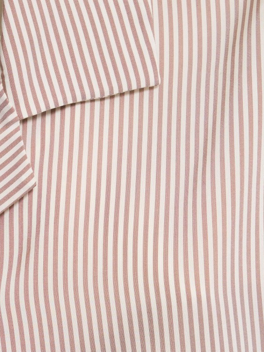 The Row: Valene silk satin shirt - Ivory/Beige - women_3 | Luisa Via Roma
