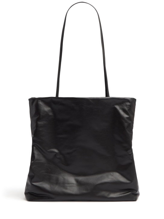 The Row: Tote bag en cuir nappa léger Pim - Dark Brown Pld - women_0 | Luisa Via Roma