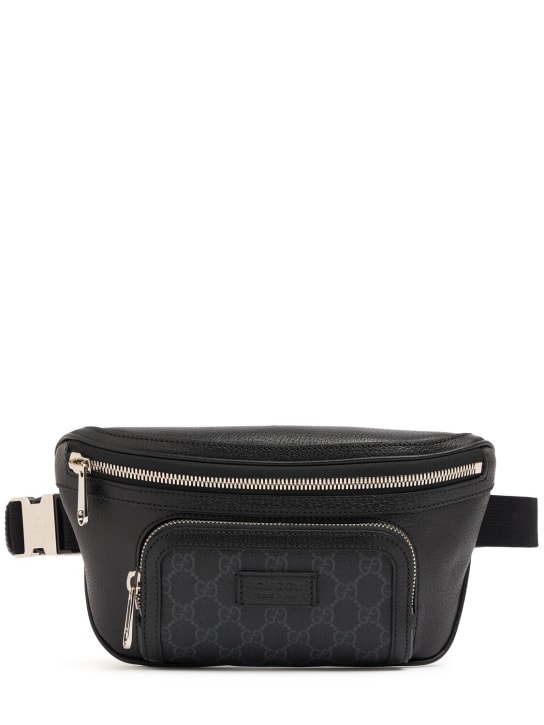 Gucci: Gucci blend GG belt bag - Black - men_0 | Luisa Via Roma