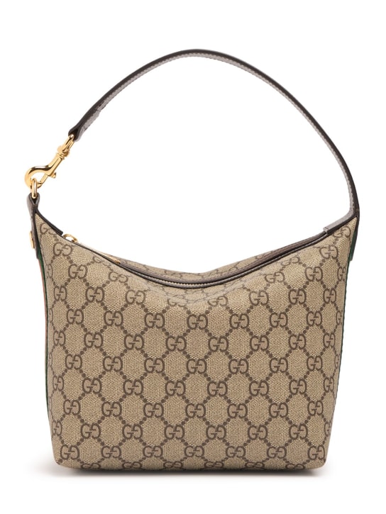 Gucci: Mini Ophidia GG Supreme shoulder bag - 베이지 - women_0 | Luisa Via Roma