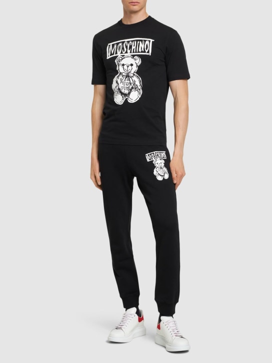 Moschino: Camiseta con estampado - men_1 | Luisa Via Roma