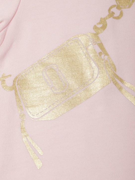 Marc Jacobs: Printed cotton jersey dress - Pembe - kids-girls_1 | Luisa Via Roma