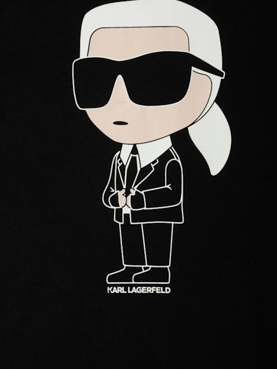 Karl Lagerfeld: Cotton jersey t-shirt - kids-girls_1 | Luisa Via Roma