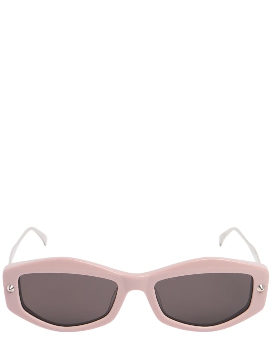 Alexander McQueen: AM0482S acetate sunglasses - 粉色 - men_0 | Luisa Via Roma