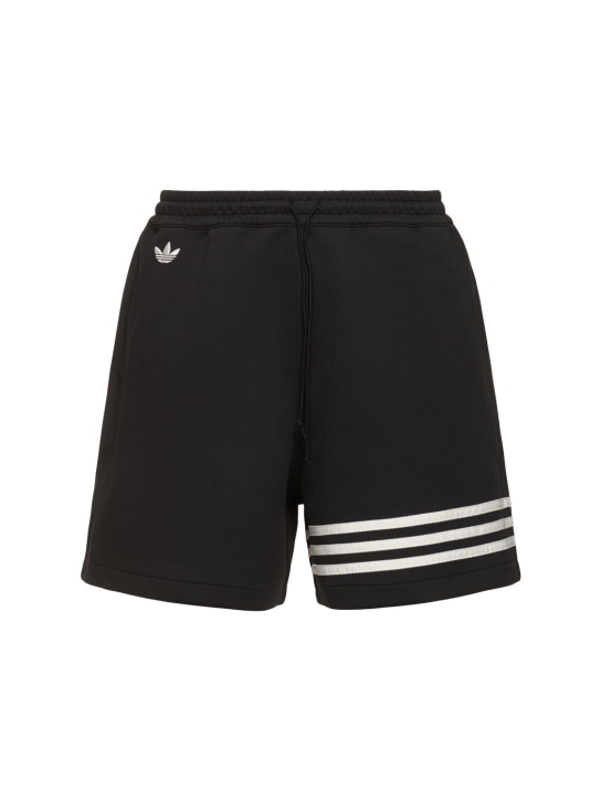 adidas Originals: Neuclassics shorts - Black - men_0 | Luisa Via Roma