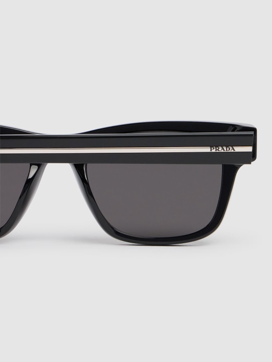 Prada: Square acetate sunglasses - men_3 | Luisa Via Roma