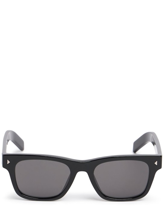 Prada: Square acetate sunglasses - men_0 | Luisa Via Roma