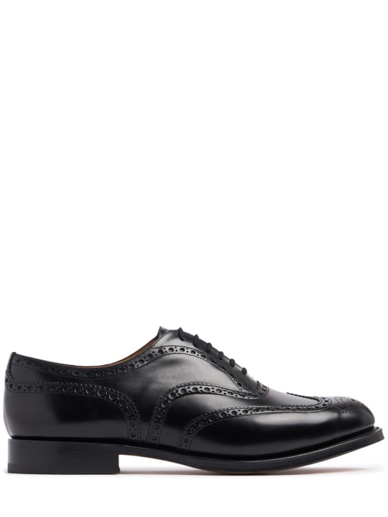 Church's: Burwood lace-up derby shoes - Black - men_0 | Luisa Via Roma