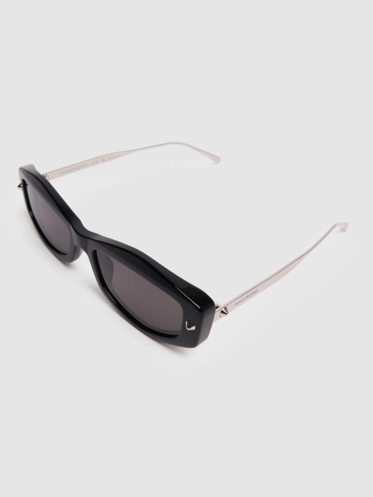 Alexander McQueen: AM0482S acetate sunglasses - Siyah - women_1 | Luisa Via Roma