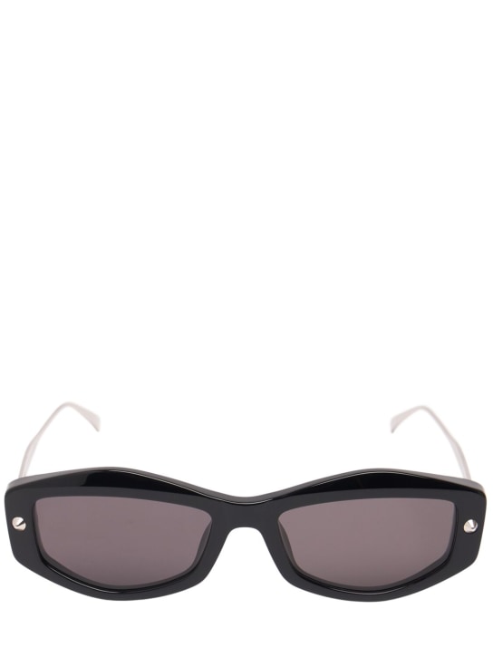 Alexander McQueen: AM0482S acetate sunglasses - Schwarz - women_0 | Luisa Via Roma