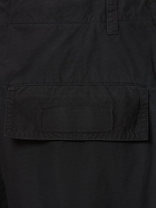 Balenciaga: Large cotton blend cargo pants - Black - men_3 | Luisa Via Roma