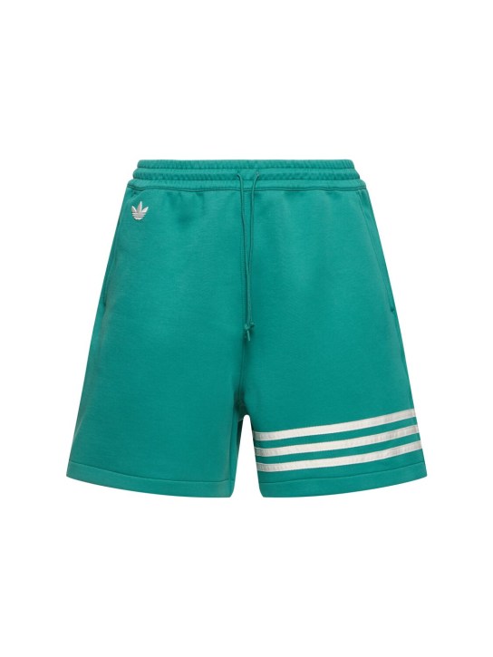 adidas Originals: Neuclassics shorts - Green - men_0 | Luisa Via Roma